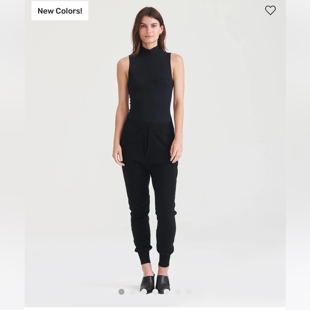 Naadam Off Duty Cashmere Jogger - Black - Size M